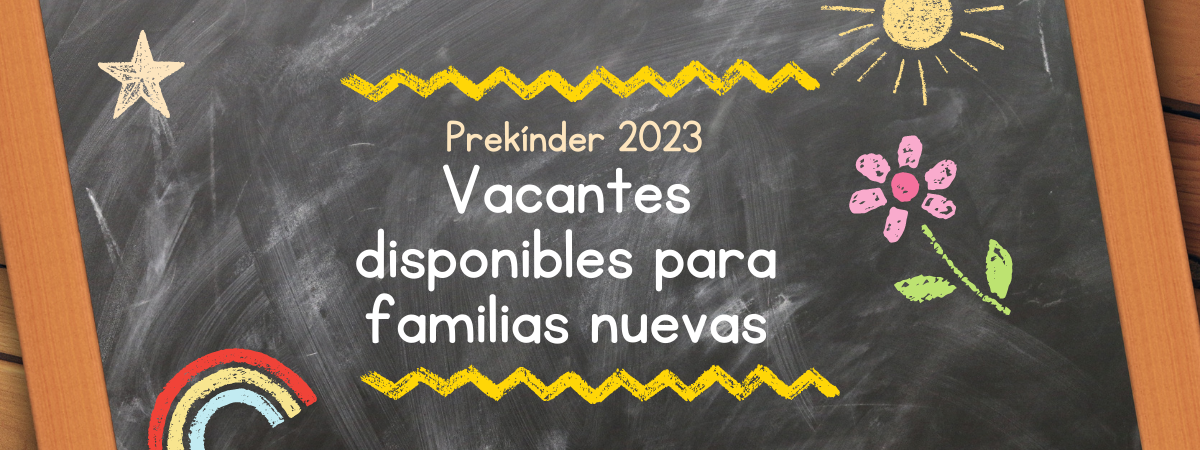 Prekinder 2023: Revisa la cantidad de vacantes para familias nuevas