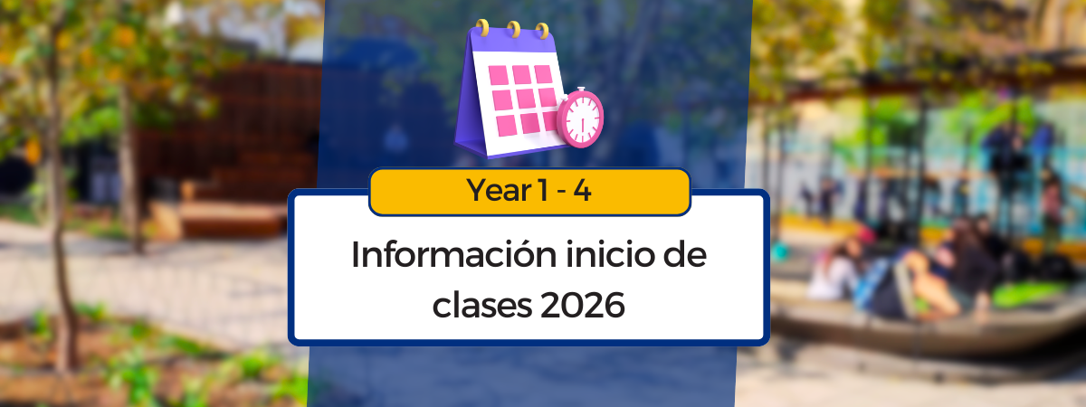 Year 1 - 4: información para el inicio de clases