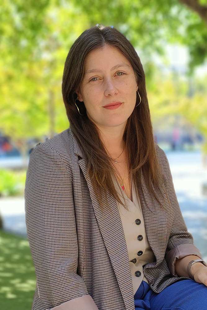 Retrato de Macarena Mc Phee, integrante del equipo del Colegio TEI
