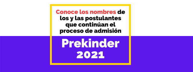 Conoce los nombres de los y las postulantes que continúan en el proceso de admisión.